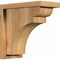 Ekena Millwork Yorktown Rough Sawn Corbel w/Backplate, Western Red Cedar, 6"W x 12"D x 12"H COR06X12X12YOR01RWR - alternate 1